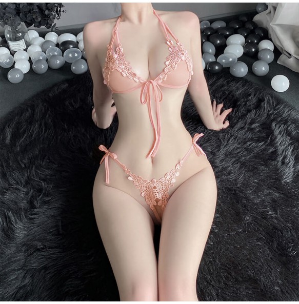 FEE ET MOI - Sweet Dream Butterfly Sexy Bikini Set (Pink)